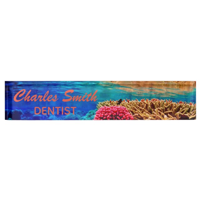 Coral reef name plate (Front)