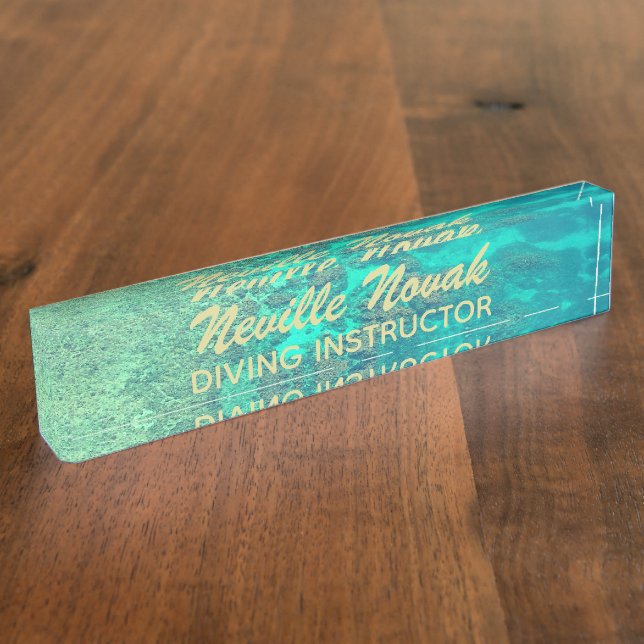 Coral reef name plate (Side)