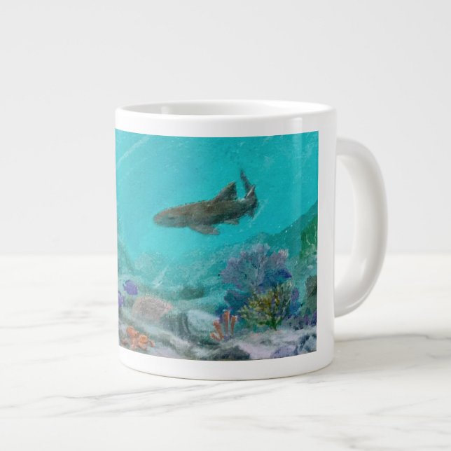 Coral Reef  Nurse Shark & Octopus Jumbo Mug (Creator Uploaded)