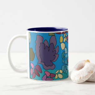 Coral Reef Under The Sea Birthday Party Favour Two-Tone Coffee Mug