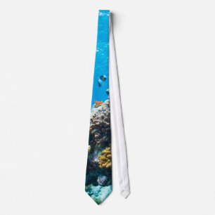 Coral reef underwater tie