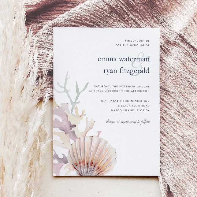 Coral Reef Wedding Invitation (Creator Uploaded)