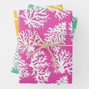 Coral Reefs Beach Summer Wedding Wrapping Paper Sheet