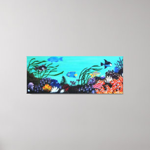 Coral reef's canvas print