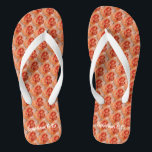 CORAL ROSE Elegant Floral WEDDING Christian Jandals<br><div class="desc">A fun way to carry your wedding theme through to your footwear! CORAL ROSE floral design flip flops, with Scripture verse Ephesians 6:15 on the heel. (Feet shod with the Gospel of peace.) Text is customisable, so you can personalise with your name(s) or other favourite Bible verse or text. Great...</div>
