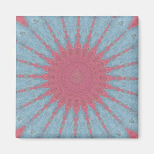 Coral Rose Starburst Magnet
