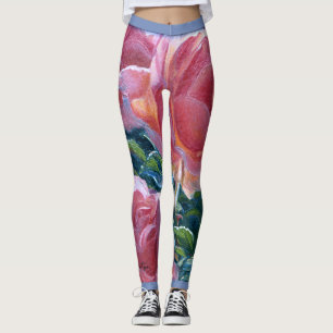 "Coral Roses" Leggings