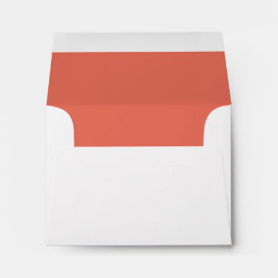 Coral RSVP Wedding Response B21 Envelopes