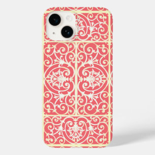 Coral scrollwork pattern Case-Mate iPhone 14 case