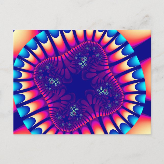 Coral Sea Flower Postcard (Front)