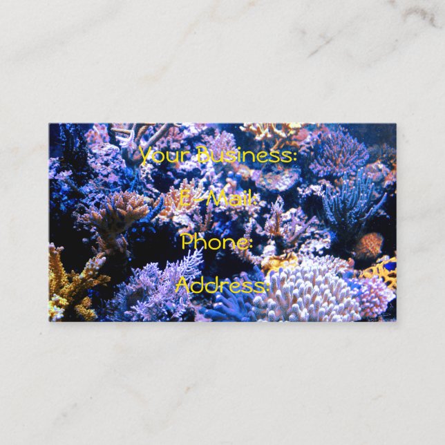 Coral Sea Life Business Card (Front)