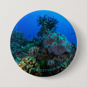 Coral Sea Round Button