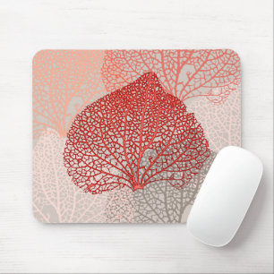 Coral Shadow Mouse Pad
