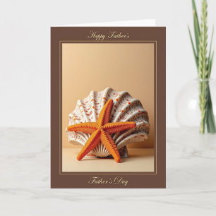 Coral Shell Fathers Day Card