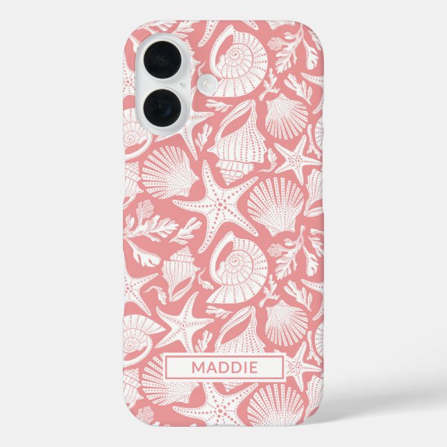 Coral Shells Personalised Case-Mate iPhone Case (Back)