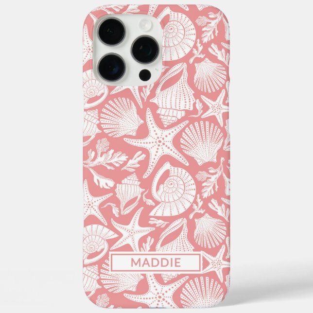 Coral Shells Personalised Case-Mate iPhone Case (Back)