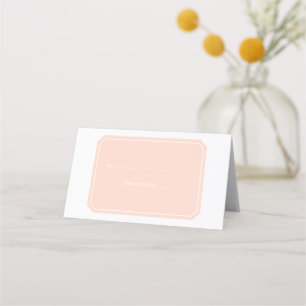 Coral Simply Elegant Place Cards