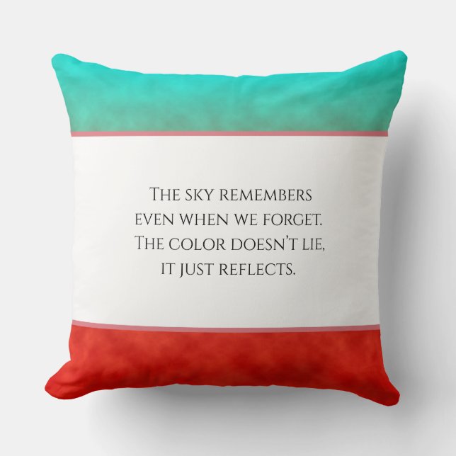 Coral Sky Memory Cushion (Front)