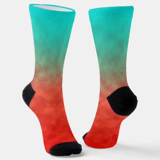 Coral Sky Memory Socks (Angled)