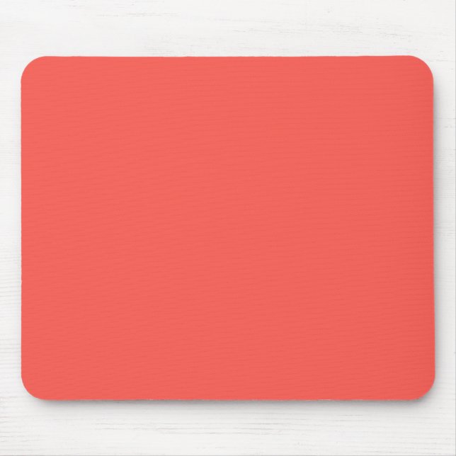  Coral (solid colour)  Mouse Pad (Front)