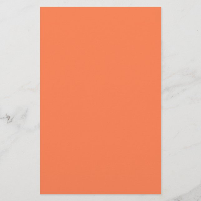 Coral Solid Colour Stationery (Front)