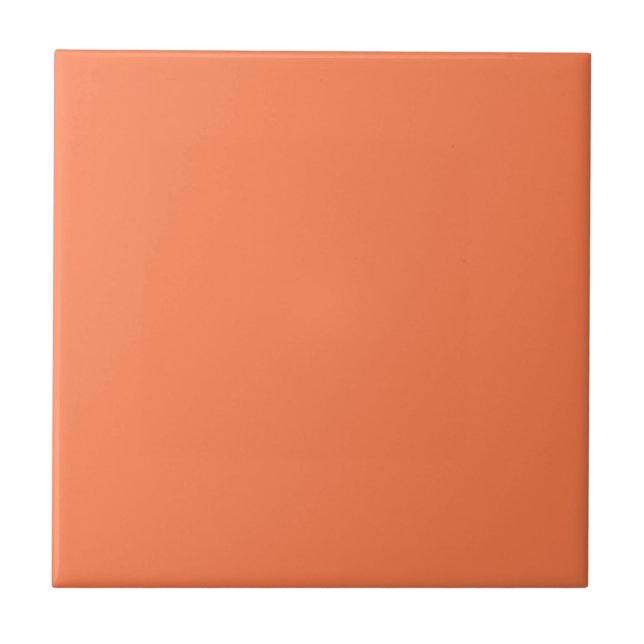 Coral Solid Colour Tile (Front)
