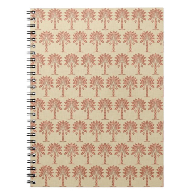 Coral Spice Moods Palm Notebook (Front)