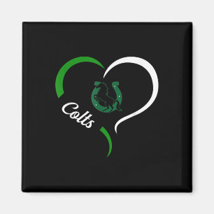 Coral Springs Colts Logo Half Heart Slogan Hs Magnet