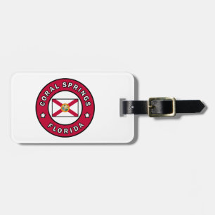 Coral Springs Florida Luggage Tag