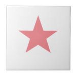 Coral Star Tile<br><div class="desc">Coral Star Ceramic Tile.  Stars are always in fashion!</div>
