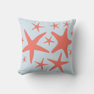 Coral Starfish - Life at the Beach - Pillow