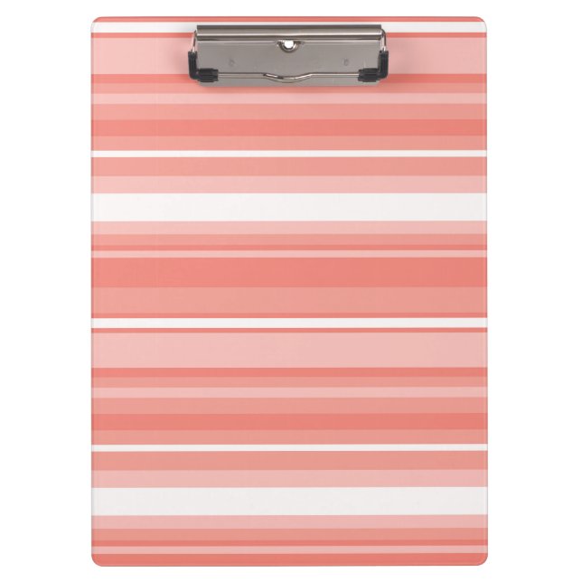 Coral stripes clipboard (Front)