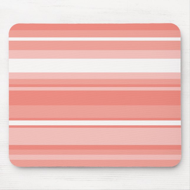 Coral stripes mouse pad (Front)