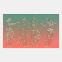 Coral Teal Belly Dancing Dancers Dance Party