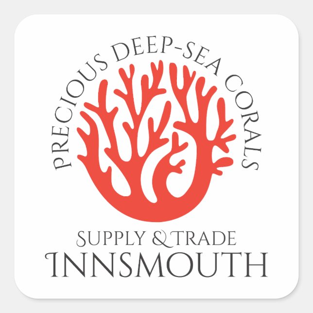 Coral Trade Innsmouth Square Sticker (Front)