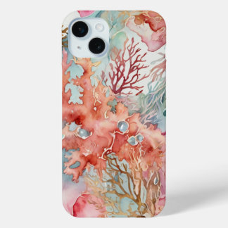 Coral UnderSea Red Tone iPhone 15 Mini Case