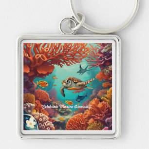 "Coral Visions" Key Ring