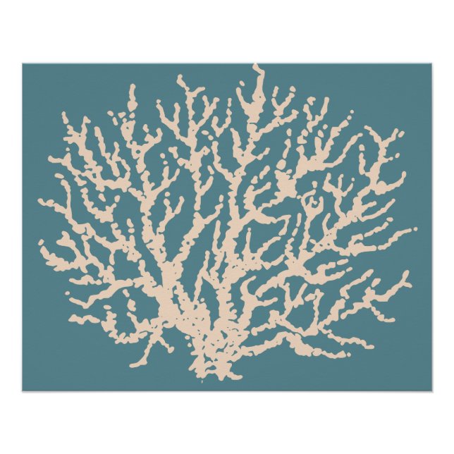 Coral Wall Art Poster  (Front)