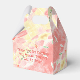Coral Wedding Favour Box