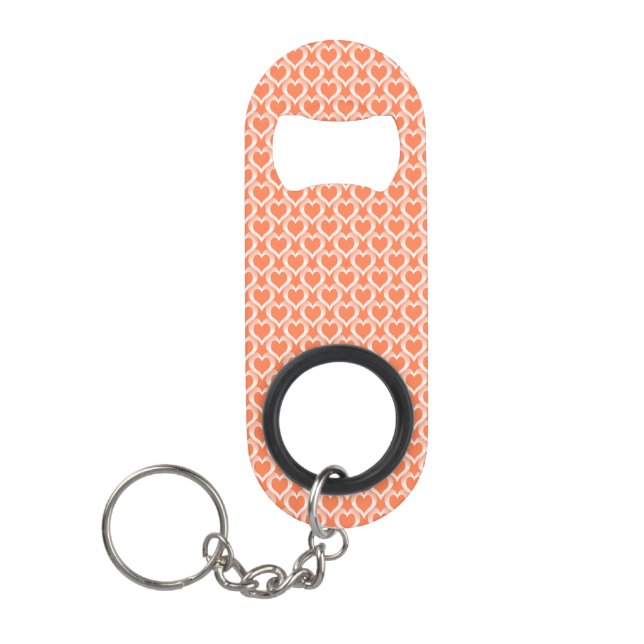 Coral White Hearts Pattern (Front)