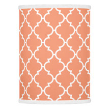 Coral White Quatrefoil Pattern