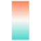 Coral White Turquoise Tricolor Ombre Blank