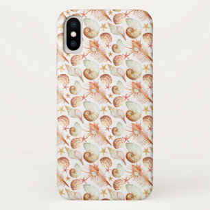 Coral With Shells And Crabs Pattern Case-Mate iPhone Case