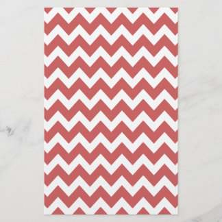 Coral Zigzag Chevron Stripes