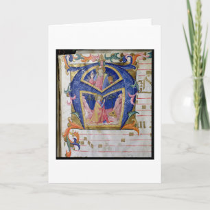 Corale / Graduale No.5 Historiated initial 'A' of Note Card