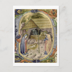 Corale / Graduale no.5 Historiated initial 'P' de Postcard