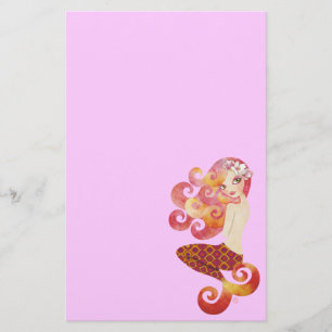 Coraleen Mermaid Stationery