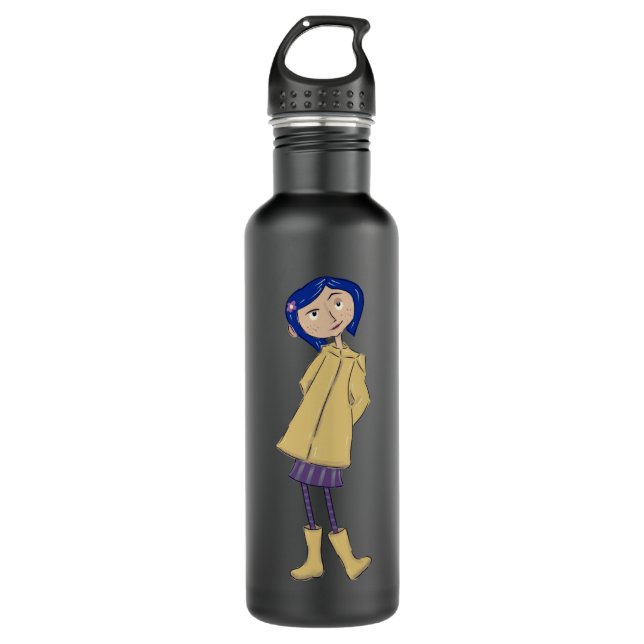 coraline jones    710 ml water bottle (Front)