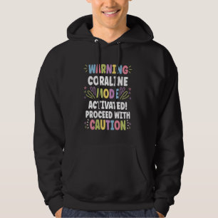 CORALINE Personalized Name Funny Cute Custom CORAL Hoodie
