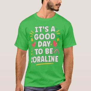 CORALINE Personalized Retro Girls Custom CORALINE  T-Shirt